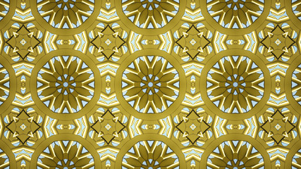 Abstract vintage floral texture wallpaper. 3D rendering