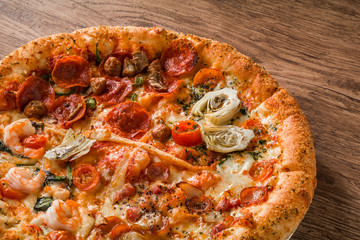 ミックスピザ　Mixture pizza Italian food