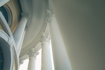 Design of building in neoclassical style