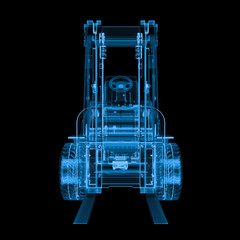 x ray forklift truck © phonlamaiphoto