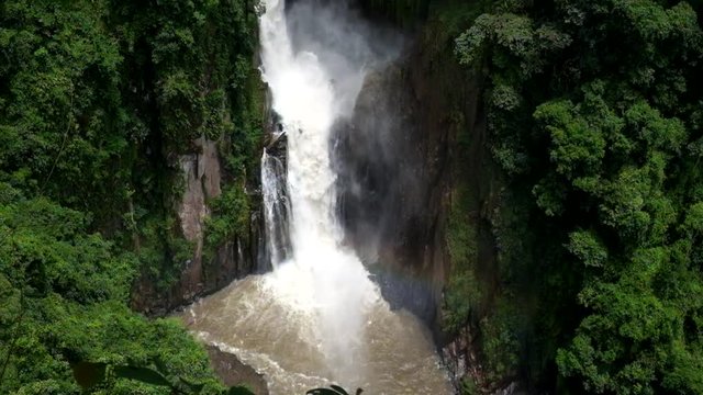 Feeling fresh at Haew Narok Waterfall, Khao Yai National Park, Nakhon Nayok Province, Thailand