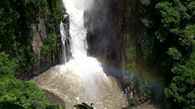 Feeling fresh at Haew Narok Waterfall, Khao Yai National Park, Nakhon Nayok Province, Thailand