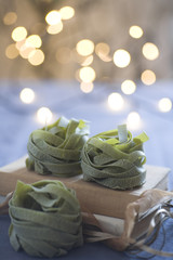 Zielony makaron ze szpinakiem © alicjakoll