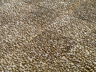 Pavement detail made of pebbles, Portugal, Madeira, Funchal