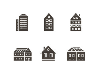 Fototapeta premium City buildings vector illustration
