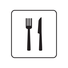 restaurant sign isolated vector