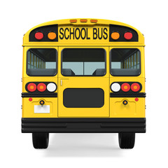 Plakat School Bus Isolated