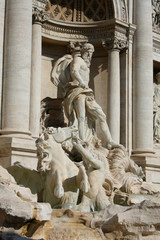 Fototapeta na wymiar Rome. Image of famous Trevi Fountain in Rome, Italy.