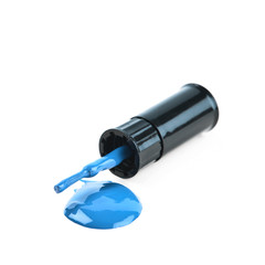 Bottle of nail polish isolated