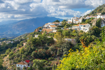 Fototapeta na wymiar White village of Mijas. Costa del Sol, Andalusia, Spain