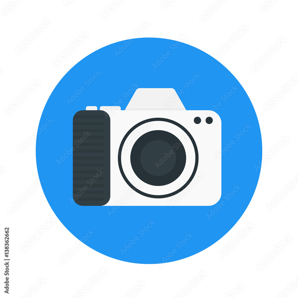 Canvas Prints camera icon, vector pictogram in flat style