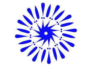 Obraz premium Floral designed circle