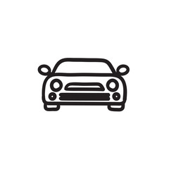Plakat Car sketch icon.