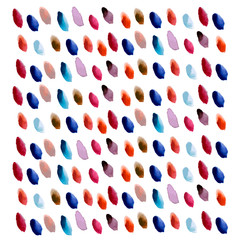 Color watercolor drops on a white background. Vectot EPS10.