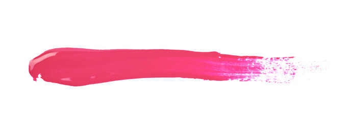 Line stroke of paint isolated