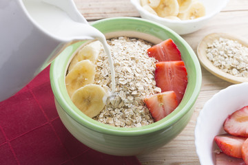 Preparing healthy breackfast