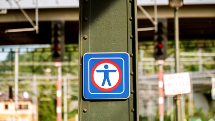 Don't walk Sign
