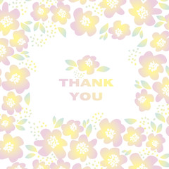 yellow sunny color floral vector illustration in retro 60s style. abstract hand drawn flowers pattern for header, card, greetings, poster.