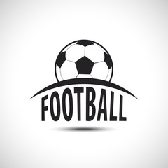 Football Emblem Vector icon. Soccer ball Icon.