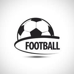 Football Emblem Vector icon. Soccer ball Icon. Sport Vector Illustration.