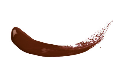 Line stroke of paint isolated