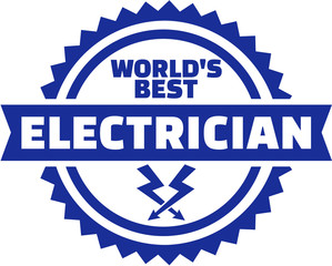 Wolrd's best electrician emblem