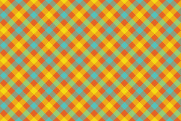 Color check diagonal fabric texture background seamless pattern