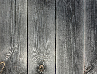 Old shabby background of natural wood gray. The wall of the vertical boards. Texture retro and vintage.