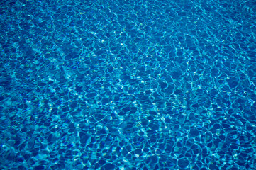 water in the swimming pool