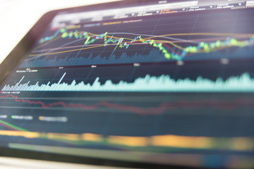 Stock Market on Tablet