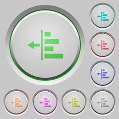 Obraz premium Decrease left indentation of content push buttons