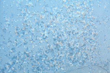 beautiful winter texture patterns of frost on window