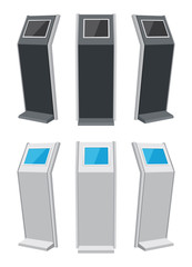 Touch screen stand from different sides