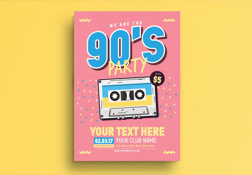 90's Music Event Flyer 