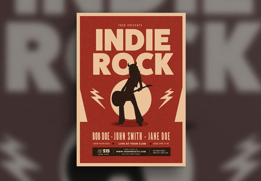 Rock and Roll Event Flyer