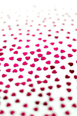 Hearts. Unfocused background.