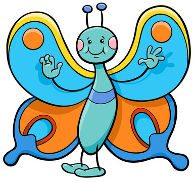 butterfly cartoon character