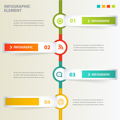 Tempalte vector infographic set  4 options. 
Abstrac modern design can used for banner diagram workflow and web design layout,  presentation templates background.
