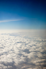 Fototapeta na wymiar Sky and clouds from a plane