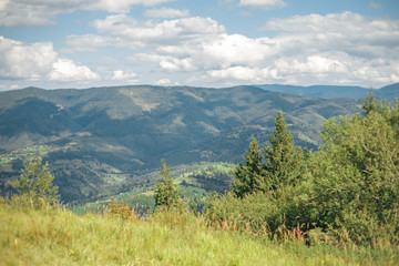 Fototapeta na wymiar Mountains and valley