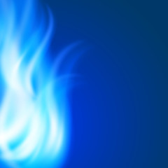 Abstract blue fire background