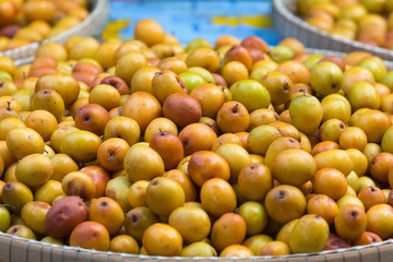 Exotic fruits on the market in Thailand