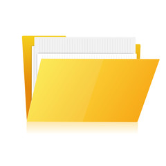 folder for papers. vector illustration