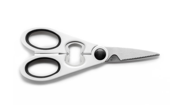 Kitchen Scissors Isolated On White Background