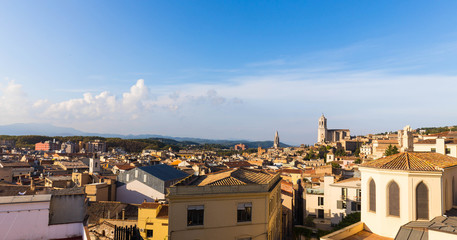 Obraz premium The medieval quarter of Gerona. Costa Brava, Catalonia, Spain.