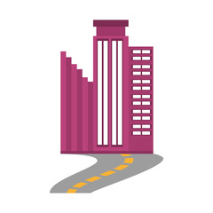 building business trendy road vector illustration eps 10