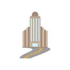 building corporate town road vector illustration eps 10