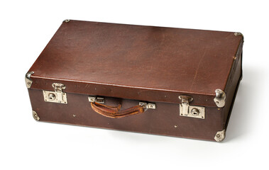 Vintage brown suitcase