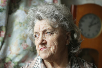 Looking grandmother portrait