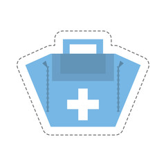 cartoon first aid kit case vector illustration eps 10